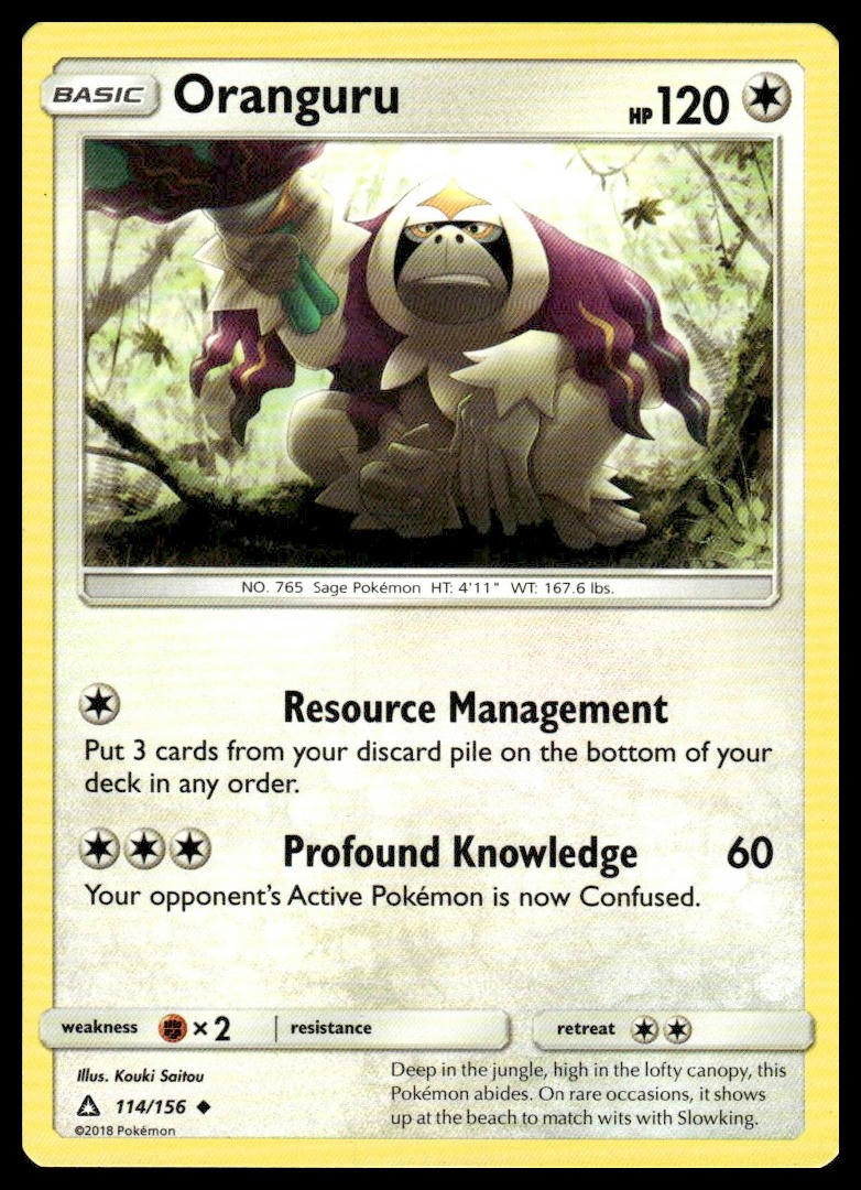 Oranguru 114/156 Uncommon Ultra Prism Pokemon Near Mint