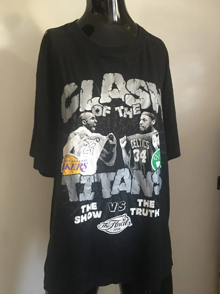 The Finals 2008 The Show vs The Truth Lakers Kobe 24-Celtics Pierce 34 T-Shirt - Image 2 of 4