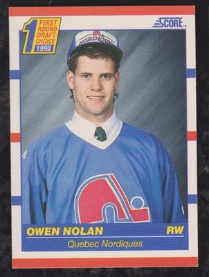 1990 1991 SCORE HOCKEY AMERICAN #435 OWEN NOLAN ROOKIE NMMT ** FREE SHIPPING **