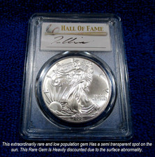 2020 (P) American Eagle TOP POP 7/0 FDOI TOM GLAVINE AUTO BASE BALL HOF PCGS/BC