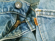  HOT VINTAGE USA 80's Men's LEVI'S 646 BOOTCUT BUTTON 8 TALON Denim Jeans 33 x31