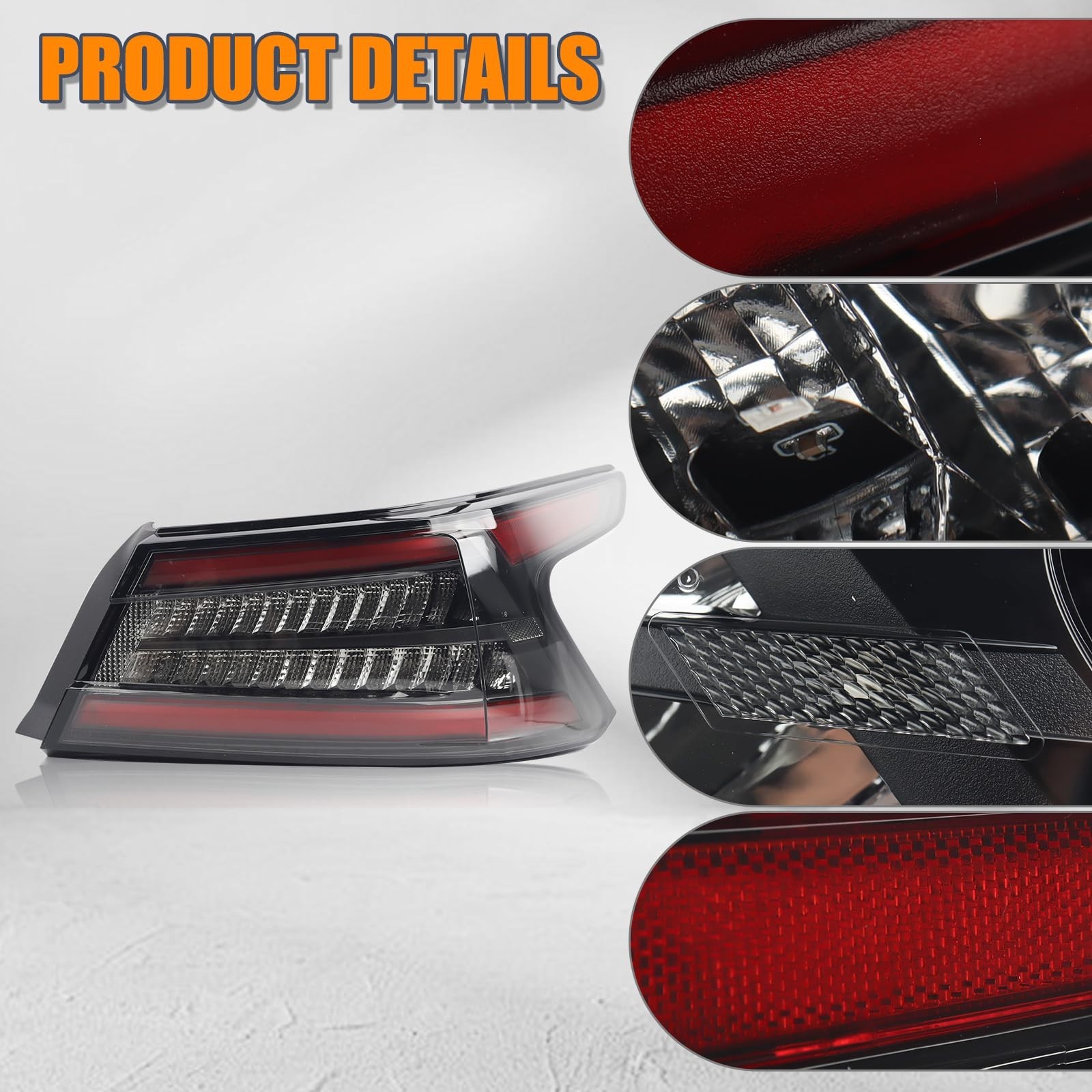 LED Type Tail Light Assembly Compatible With 2019-2023 Nissan Maxima Rear Lam...