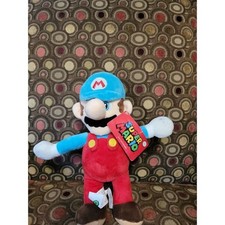 Nintendo Super Mario - Mario 12" Soft Plush with Blue Hat NEW