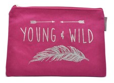 Pochette rose Young et wild