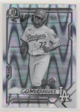 2021 Bowman Draft Chrome Black & White RayWave Refractor Luis Rodriguez 09bg