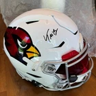 Trey McBride Signed Autographed Speed Flex Helmet Beckett COA Read