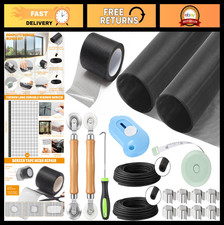18 Pcs Window Screen Repair Kit - Fiberglass Mesh, Repair Tape, Clips, Roller