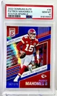 2022 Donruss Elite Status Sparkle #'d /275 Patrick Mahomes II #38 PSA 10 GEM MT