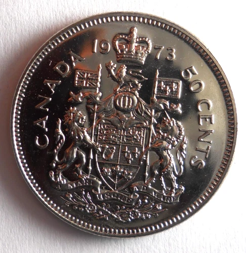 1973 CANADA 50 CENTS - AU/UNC PROOF LIKE Coin - Lot #M17