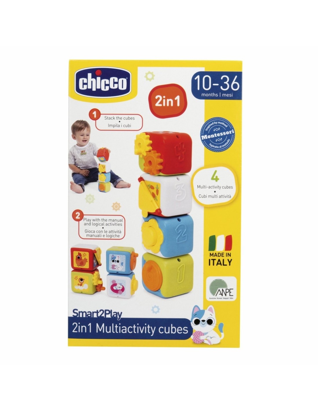 Chicco Multicolore Cubi Multiattività - Immagine 2