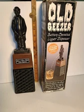 Old Geezer Over The Hill Liquor Dispenser, Battery Operated, Untested 