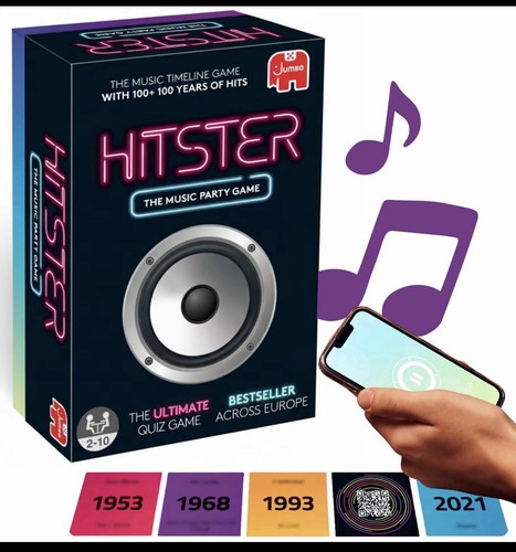 Hitster - The Music Party Board Game with 300+ Iconic Hits