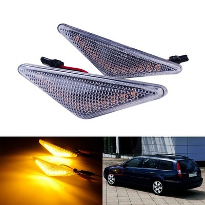 2x Klar Linse LED Seitenblinker Blinker für Ford Focus MK I,Mondeo MK III 00-07
