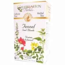 Celebration Herbals Tisane Bio Graines de Fenouil Blonde, 24 Sachets