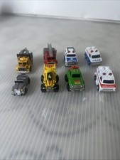 Vintage Majorette Sonic Flashers Milton Bradley Micro Cars lot Of 8