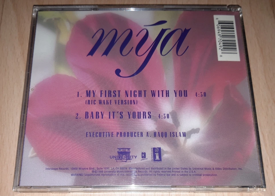 2 CD Single R&B Rnb MYA - My First Night With You / Case Of The Ex - PROMO 😍 - Bild 4 von 4