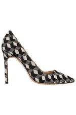 MANOLO BLAHNIK BLACK FABRIC PUMPS EU 38 UK 5 US 8