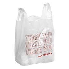T-Shirt Thank You Plastic Grocery Store Shopping Carry Out Bag 500-2000 All Size