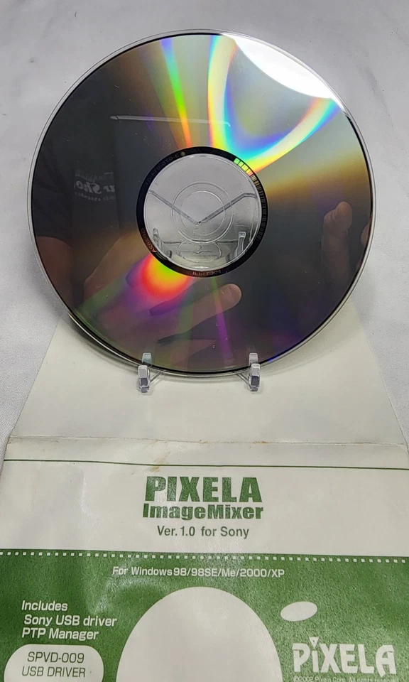 PIXELA ImageMixer SONY Ver 1.0 Software CD-ROM SPVD-009 USB Driver 3-075-914-01 - Image 3 of 3