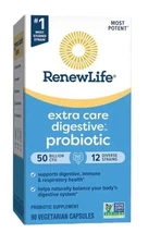 RenewLife Ultimate Flora Extra Care Probiotic 50 Billion Cfu-90 Caps- Exp 8/26+