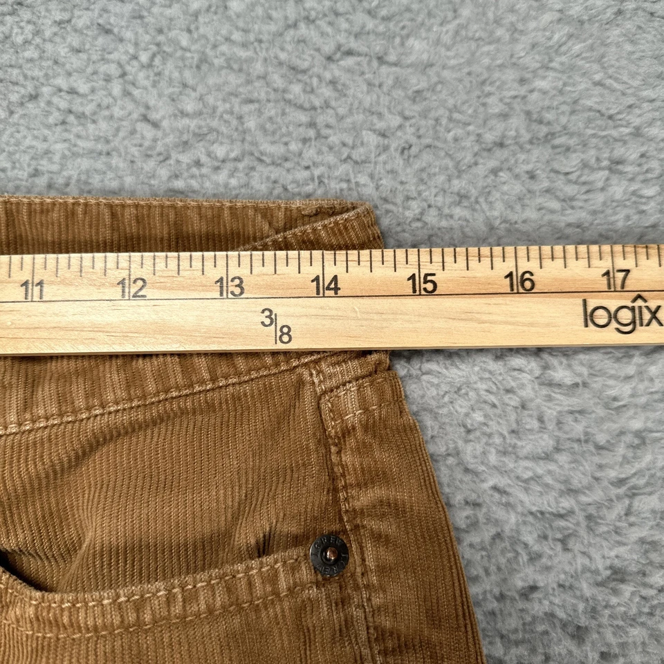 Tommy Hilfiger Pants Womens 26 Brown City Fit Corduroy Vintage Matchstick Cotton - Image 4 of 4