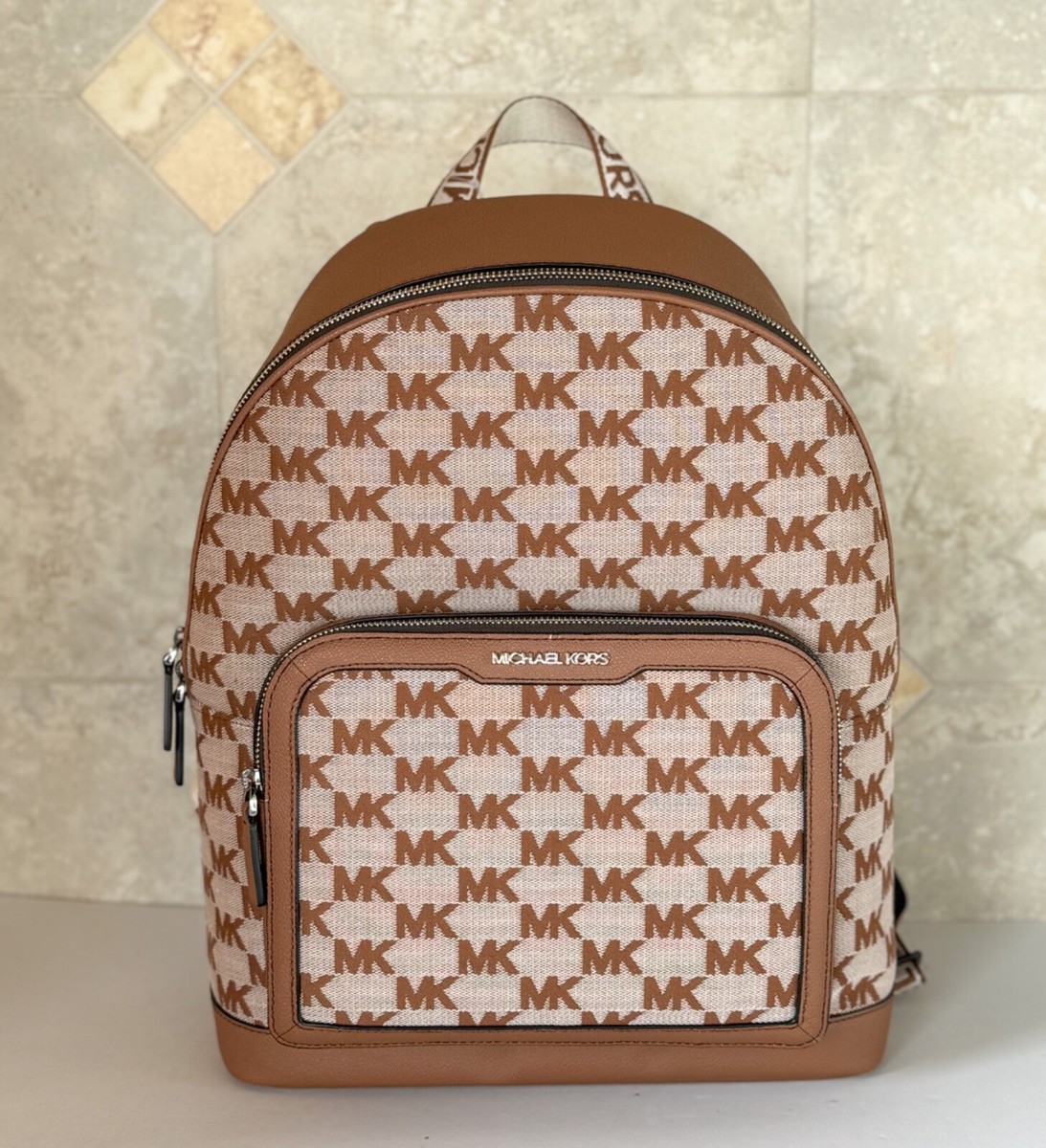 MICHAEL KORS COOPER LARGE COMMUTER BACKPACK MK BEIGE BROWN | eBay MICHAEL KORS COOPER LARGE COMMUTER BACKPACK MK BEIGE BROWN | eBay