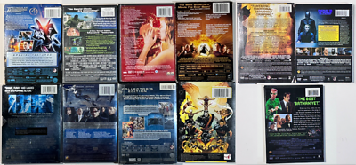 10 DVD Marvel DC Comic Movies: Fantastic 4 Hulk Spider-Man Batman