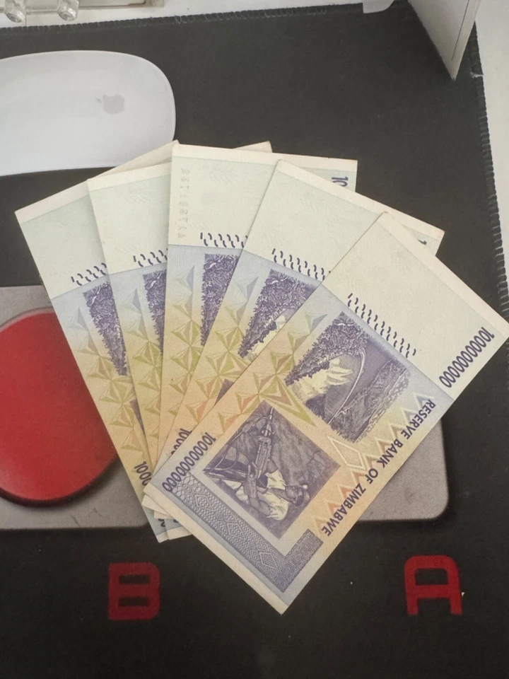 Billete de 10 mil millones de dólares de Zimbabue, ELECCIÓN moneda circulada, lote de 10 Foto 4 de 4