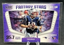 Tom Brady 2018 Panini Score Fantasy Stars Football Card New England Patriots