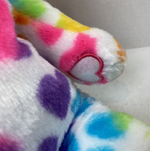 Build A Bear White Multicolor 16" Plush Cat Hook & Loop Paws #22G - Picture 8 of 9