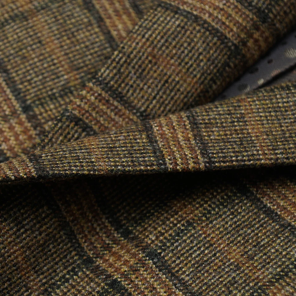 Abrigo deportivo Sartoria Partenopea ajustado a cuadros en capas lana suave 42R nuevo con etiquetas Foto 2 de 4