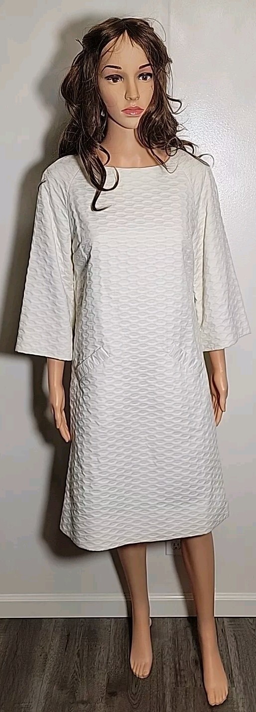 VTG BH Wragge 60s Cream Shift Dress - image 1