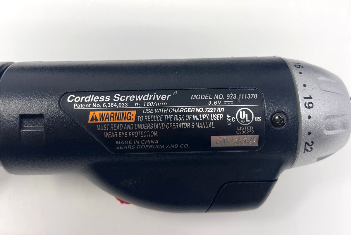 Craftsman Brite Driver Cordless Screwdriver Kit Set - 3.6v