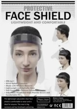 4 Pack Face Shield Full Face Visor Protection Mask Adjustable Headband PPE Cat1