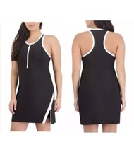 SAGE COLLECTIVE Dress with Shorts Womens Small Black White Tennis Gym Active
