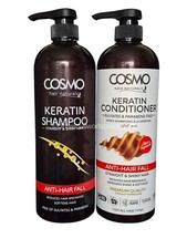 Cosmo Keratin Shampoo & Conditioner Anti - Hair Fall for Straight & Shiny Hair.