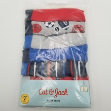 Boys 7 Pack Sports Boxer Brief Underwear Cat  Jack Size S 6/7 
