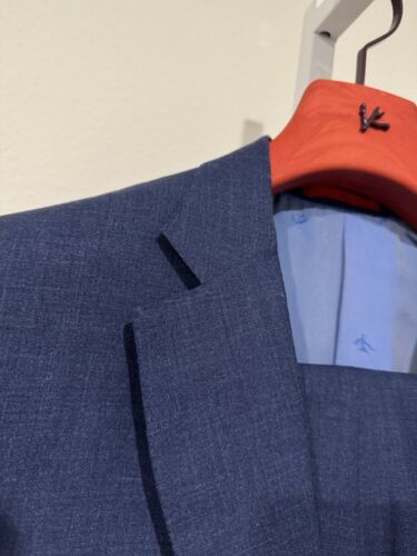 ISAIA Base “GREGORY” Summer Multicolor Blue 2 Pc Suit Wool Linen Silk Mohair 42L - Picture 3 of 24