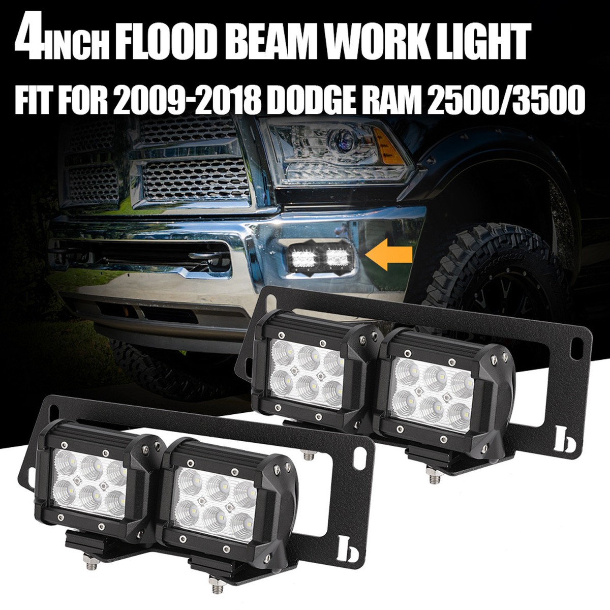 ram 1500 led pod fog light For 09-18 Dodge 2500 3500+4X 18W Pod+Bumper Mount Bracket How to Charge Vuse Texture_Liquid Select Flavor ::Strawberry Banana Camp Site Lighting This