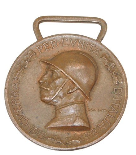 Original WWI Italy Italian Military Unification Medal CA5