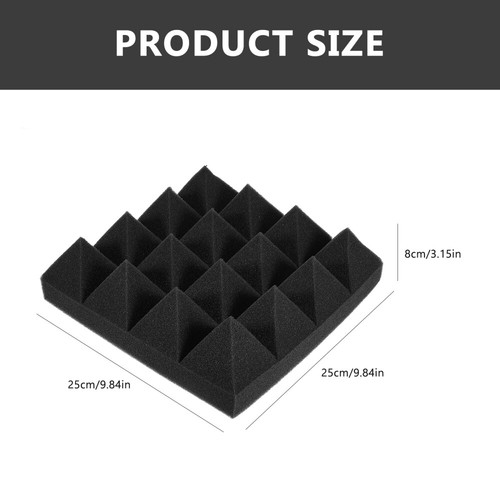 12 Pcs Sound-absorbing Cotton Drum Chamber Proof Panels for Walls Acoustic - 第 8/12 張圖片