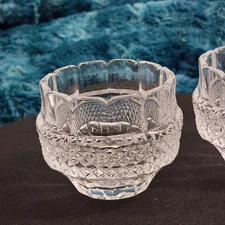 "Empress" Shannon by Godinger Set Of 2 - 24% Lead Crystal Votive Candle Holders