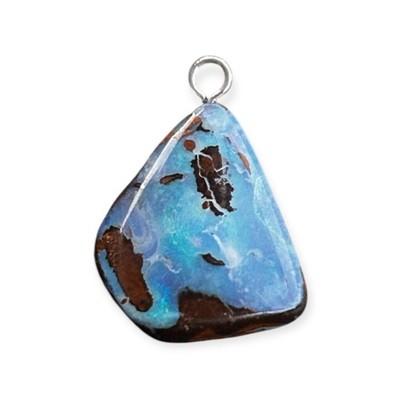 Queensland, Australien echter großer natürlicher Boulder Opal Anhänger