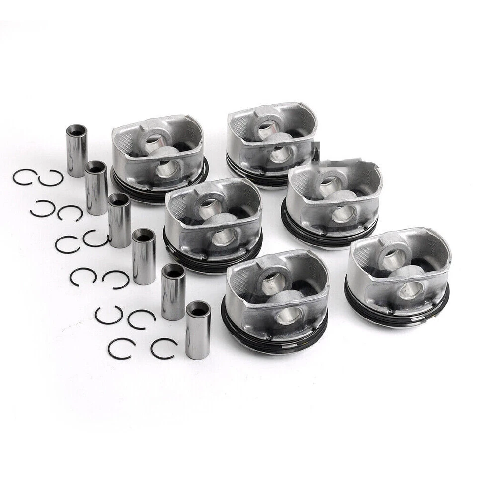 Juego de 6 anillos de pistón 10.7:1 para BMW E90 E60 E61 E83 128i 328i 528i X1 N52 3.0L Foto 3 de 4