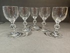 SET OF 5 BOHEMIA CRYSTAL CLAUDIA CORDIAL GLASSES  4 1/4" TALL — photo 1