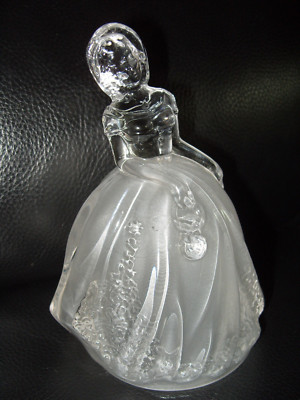 Seltene italienische RCR Royal Kristall Bergglas Figur Dame ORNAMENT -297