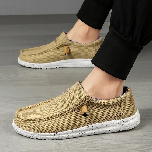 Herren Leicht Stretch Halbschuhe Atmungsaktiv Leger Slipper Wandern Flache Schuhe für Dude - Bild 2 von 9