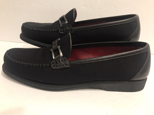 Salvatore Ferragamo Sport Women Leather Moccasin Loafers Size 7 B SR7246 - 第 1/11 張圖片