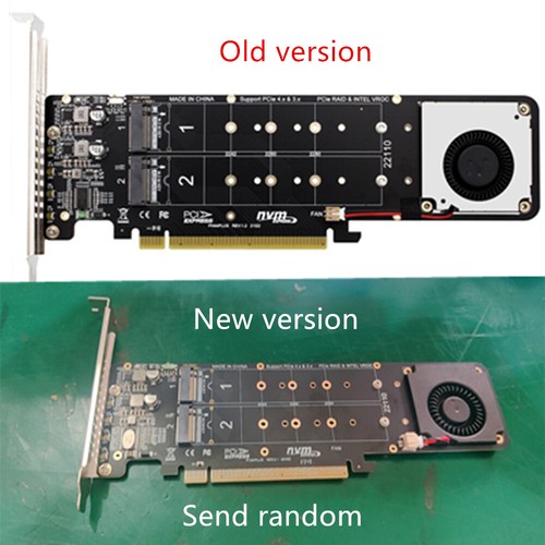 PCIe 4.0 X16 to M.2 M-key NVMEx4SSD RAID Expansion Card Adapter 4 x 32Gbps Kits - 第 2/5 張圖片