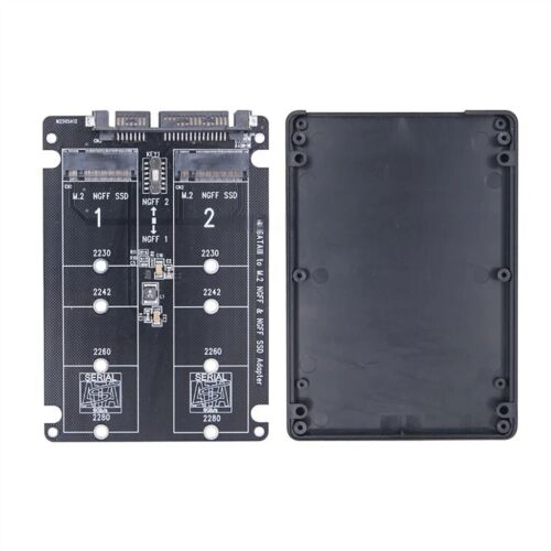 Double Port M.2 SSD to Sata 7+15 22PIN Adapter Card M.2 to 2.5"SATA3.0 Expansion - Picture 9 of 10